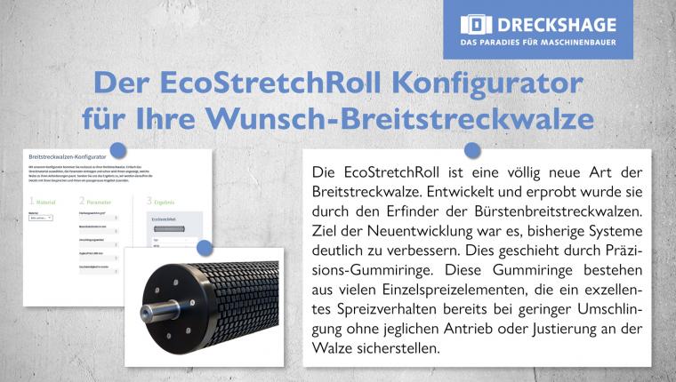 Der EcoStretchRoll Konfigurator für Ihre Wunsch-Breitstreckwalze